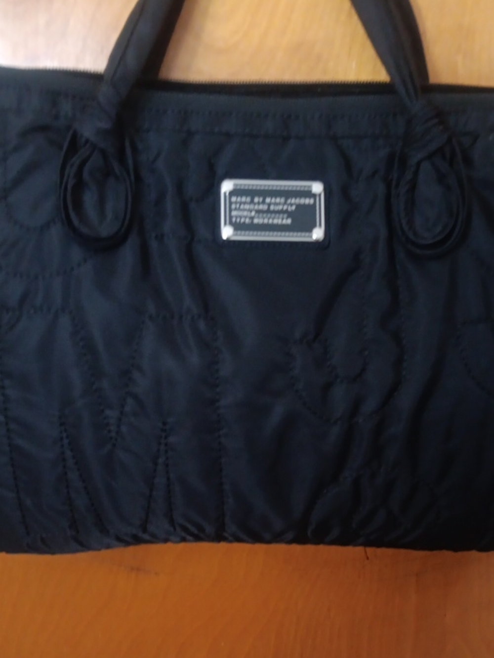 Black Quilted Tote Bag - Women's Everyday Shoulder Bag